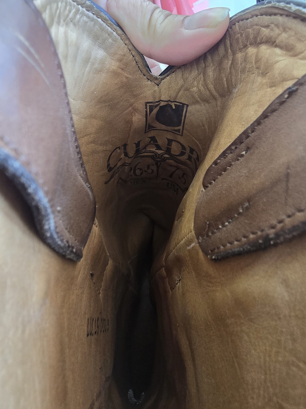 Cuadra Men's Two-Tone Brown Western Cowboy Boots - Picture 3 of 16